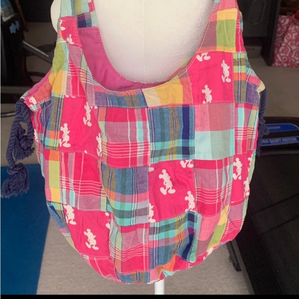 Disney pink patchwork purse Mickey